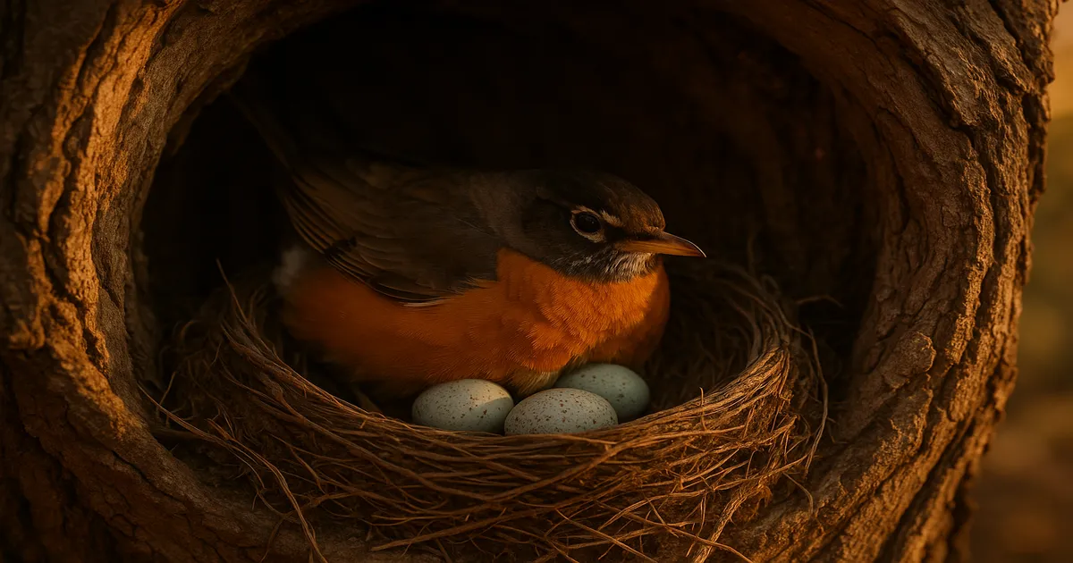 Do Robins Stop Sitting on the Nest at Night After Hatching?