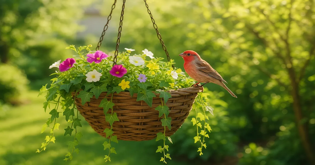 Do House Finches Build 2 Nests in the Same Hanging Plant?